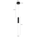 Ver imagem 2 de Luminária Pendente Led Vanna 3w 3000k Preto 110/220 Nordecor