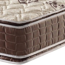 Colchão King Anjos Super Orleans Espuma D70/D28 Dupla Face Pillow Top Marrom 193x203x26cm - 4