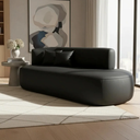Ver imagem 2 de Sofá Orgânico Divã Estofado Sala Recepção Seed 210 Cm Zahav:courino Braça Lado Direito/courino Sinté