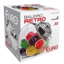 Ver imagem 4 de Baleiro Retrô De Vidro Com Tampa Inox 2,4 Litros Euro