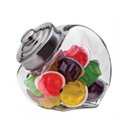 Ver imagem 1 de Baleiro Retrô De Vidro Com Tampa Inox 2,4 Litros Euro