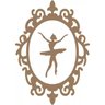 Moldura Silhueta - Bailarina - 1