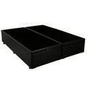 Ver imagem 4 de Cama Box Baú King Bipartido Sintético Preto Emth 193x203x40