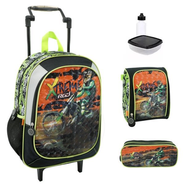 Kit Mochila Infantil Escolar Xtreme Red Tam G - 1