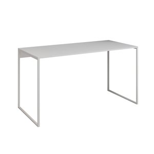 Escrivaninha Industrial Base Ferro Branco Tampo Mdp Branco 120x60
