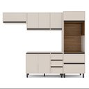 Ver imagem 4 de Armário de Cozinha Modulada Completa 4 Peças 270cm sem Tampo 250029 Koya Politorno Móveis