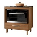 Ver imagem 1 de Balcão Cozinha para Cooktop 80cm com 1 Gaveta Ipe