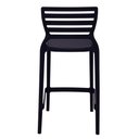 Ver imagem 5 de Kit 4 Banquetas Cozinha Alta Sofia Empilhável Polipropileno 44cm Preto Tramontina