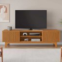 Ver imagem 2 de Rack para Tv 70 Polegadas 2 Portas Ripadas Trunfo Pés Mdf Usinados Jcm Movelaria