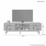 Rack para Tv 70 Polegadas 2 Portas Ripadas Trunfo Pés Mdf Usinados Jcm Movelaria - 4