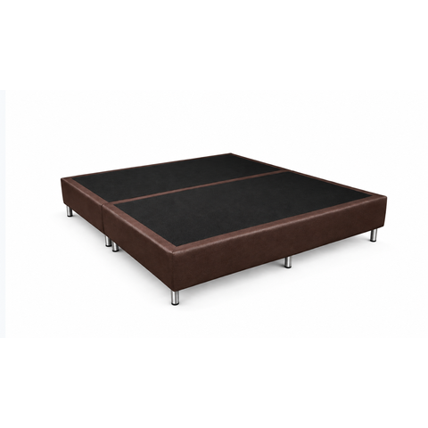 Kit Mola Econômico Queen Virtus Pocket Base Box Ecopedic Marrom Ecopremium