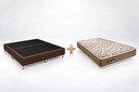 Ver imagem 3 de Kit Mola Econômico Queen Virtus Pocket Base Box Ecopedic Marrom Ecopremium