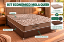 Ver imagem 6 de Kit Mola Econômico Queen Virtus Pocket Base Box Ecopedic Marrom Ecopremium