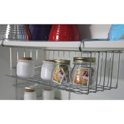 Prateleira Aramada Suspensa Aço Cromado 35x18x12cm - 2