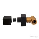 Ver imagem 3 de Acabamento Metal Black Médio Registro 1/2" a 1" + Conversor Docol