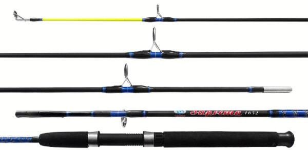 Vara Pesca Albatroz Kit C 5 Suprema Maciça 1,65m Atacado - 1
