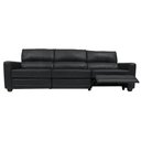 Ver imagem 6 de Sofá Sala de Cinema Elétrico Maldivas Reclinável Retrátil 4 Lugares 281cm Couro Preto