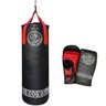 Saco De Pancada Profissional e Luva 90x30 Vermelho Bomcombate - 1
