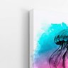 Água Viva Arte Aquarela Colorido Quadro Canvas 60x40cm - 3