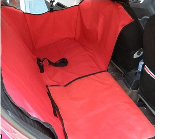 Kit capa protetora dobrável Pet para carros Vermelha- G - 2