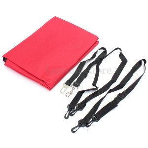 Kit capa protetora dobrável Pet para carros Vermelha- G