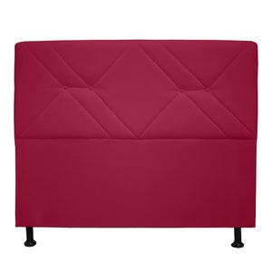 Cabeceira Mônaco 120 cm Suede Vermelho