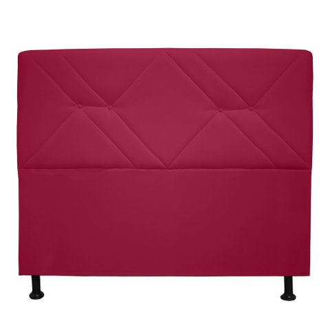 Cabeceira Mônaco 120 cm Suede Vermelho