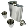 Cantil Porta Bebida Kit 4 Peças Inox Whisky Uisque Vodka - 1