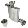 Cantil Porta Bebida Kit 4 Peças Inox Whisky Uisque Vodka - 3