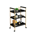 Ver imagem 1 de Carrinho Bar Bebidas para Servir Café Chá Adega Sala Estar:preto Fosco