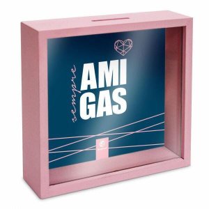 Quadro Cofre 18X18Cm - Amigas Sempre Presente Especial
