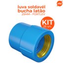 Ver imagem 2 de Kit Luva Sold Bch Latão 25x3/4 Fortlev - 10 Unidades