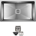 Ver imagem 1 de Cuba Inox Quadrada Gourmet Cozinha Pia 75x45 Valvula Sa750