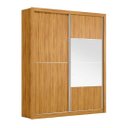 Ver imagem 3 de Guarda Roupa Casal com Espelho 100% MDF 2 Portas de Correr 4 Gavetas London Prime Yescasa Cinamomo