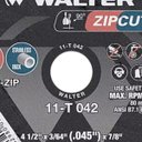 Ver imagem 3 de Caixa Disco de Corte 4.1/2" - Walter Zipcut (5 Unidades)