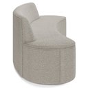 Ver imagem 5 de Sofá 3 Lugares Sala de Estar Cancún D02 Bouclê Bege 180 cm B-62 - Lyam Decor