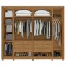 Guarda-roupa 6 Portas 6 Gavetas 100% Mdf com Pés Imperatore - 5