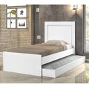 Ver imagem 3 de Cama Luara Solteiro 0,88cm Branco C- Azul e Branco C-rosa Auxiliar Branco - Cambel
