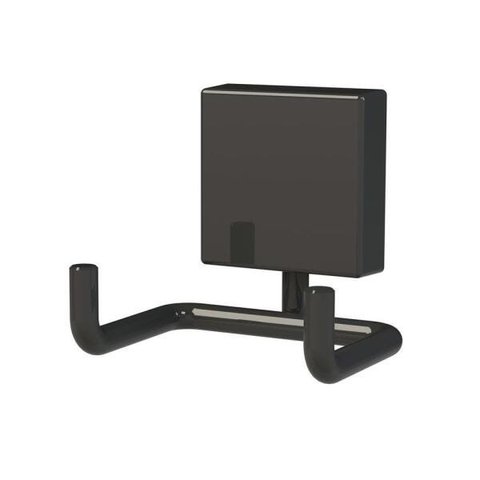 Gancho Duplo Preto Multiuso Suporte Toalha Banheiro Future