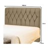 Cabeceira Estofada Queen 160 Cm Bolívia A01 Suede Capuccino - 3