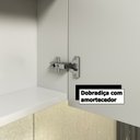 Ver imagem 4 de Armário Aéreo para Banheiro 02 Portas com Espelho Cairo 60cm Branco Móveis Bosi