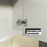 Armário Aéreo para Banheiro 02 Portas com Espelho Cairo 60cm Branco Móveis Bosi - 4