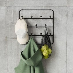 Estique Multi Organizer - Cabideiro para Parede ou Porta Preto - 4