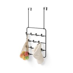 Estique Multi Organizer - Cabideiro para Parede ou Porta Preto - 1
