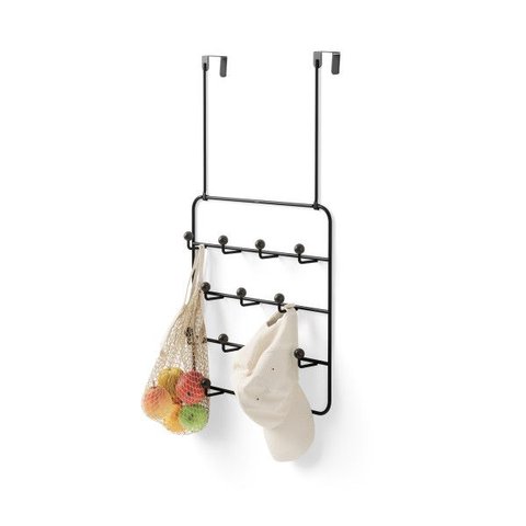 Estique Multi Organizer - Cabideiro para Parede ou Porta Preto