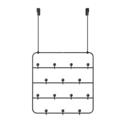 Estique Multi Organizer - Cabideiro para Parede ou Porta Preto - 2