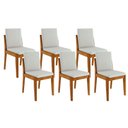 Ver imagem 1 de Kit 6 Cadeiras Sala Jantar Lady 6 Uni Natural - Nesher