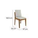 Ver imagem 2 de Kit 6 Cadeiras Sala Jantar Lady 6 Uni Natural - Nesher