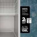 Ver imagem 4 de Freezer Conservador Expositor Horizontal Dupla Ação Tampa de Vidro Eco Gelo 156l Eeh200xx 220v -