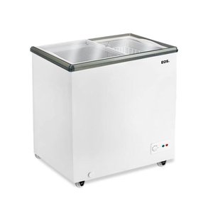 Freezer Conservador Expositor Horizontal Dupla Ação Tampa de Vidro Eco Gelo 156l Eeh200xx 220v -